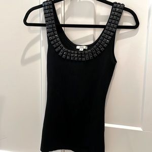 Cache black beaded tank